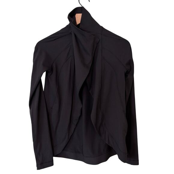 Lululemon Rulu Rally Wrap Jacket, Black Size 2 - Picture 2 of 8